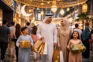 Atmosfera de compras para o Eid em Dubai.