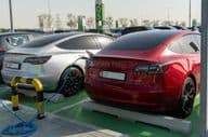 Estação de carregamento da Tesla para veículos elétricos
