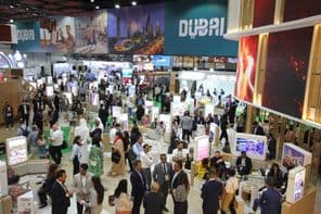 A exposição profissional Arabian Travel Market 2022.