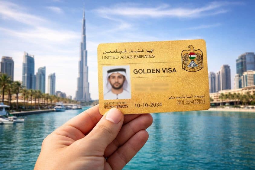 Cartão do Golden Visa de Dubai