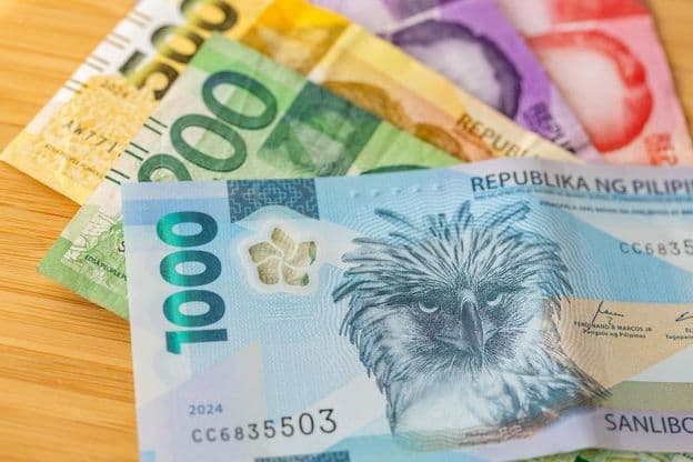 Cédulas de peso filipino.