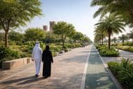 Promenade para pedestres em Al Ras