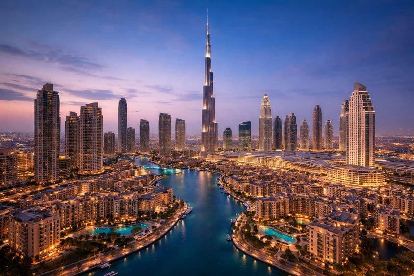 Panorama do luxuoso mercado imobiliário de Dubai
