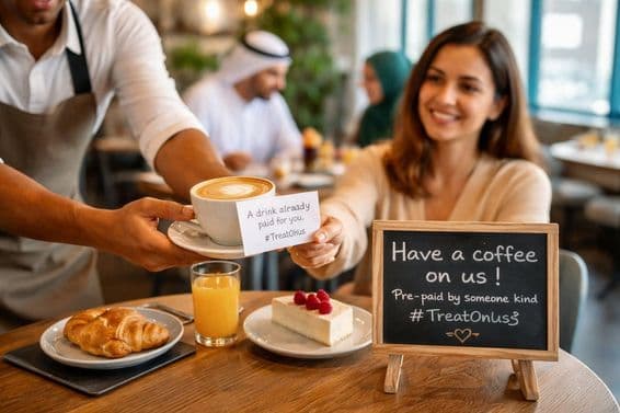 Um momento de gentileza pré-paga