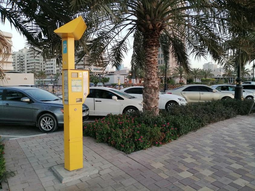 Parquímetro da Prefeitura de Sharjah.