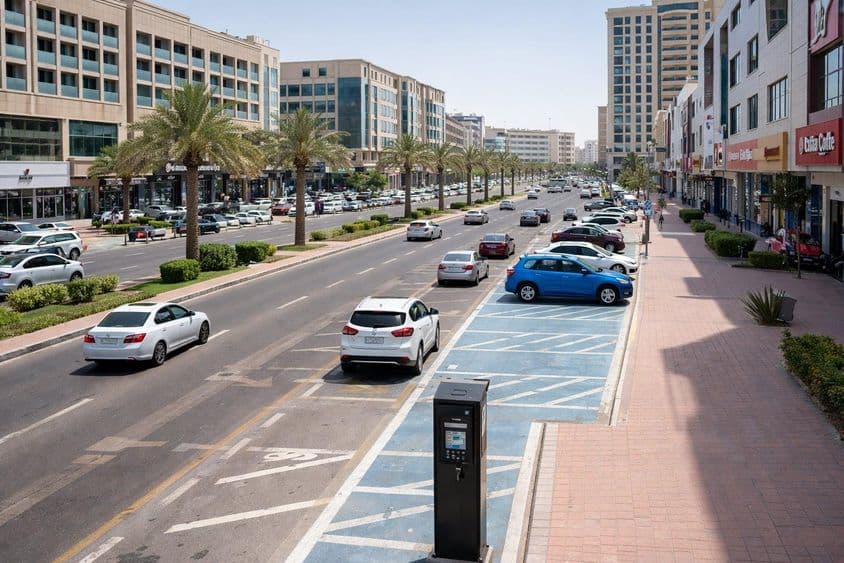 Sistema de estacionamento em Abu Dhabi