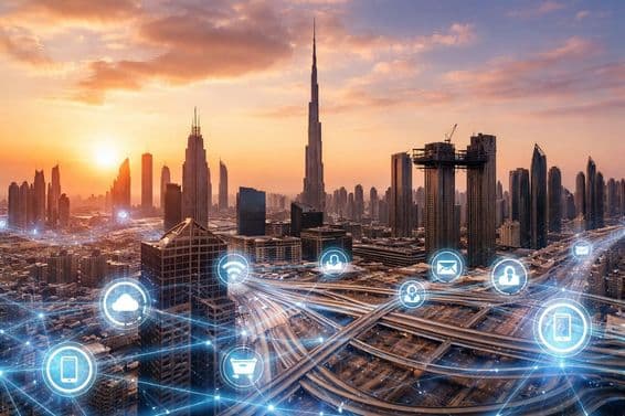 Visão digital de Dubai