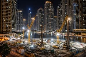 Ruído noturno em Dubai