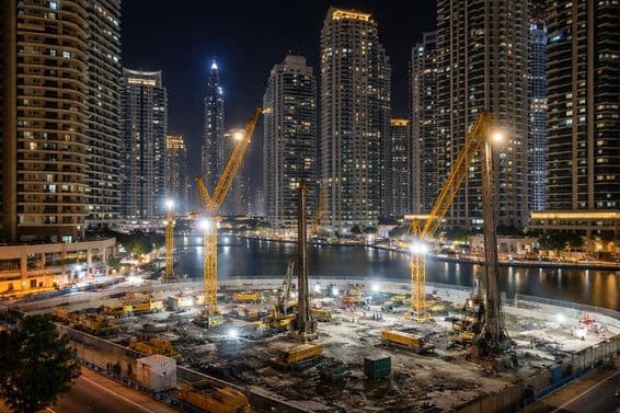 Ruído noturno em Dubai