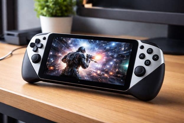 Console portátil de jogos do futuro