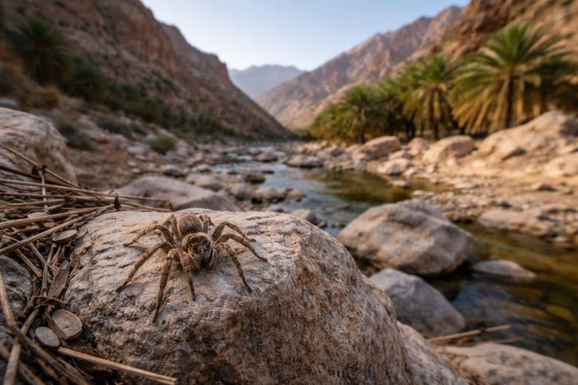 Descoberta de aranha no deserto em Sharjah