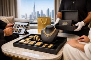 Entrega de ouro de luxo em casa