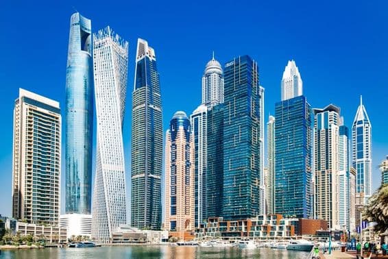 arranha-céus em Dubai Marina
