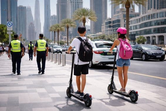 Transporte de patinete em Dubai