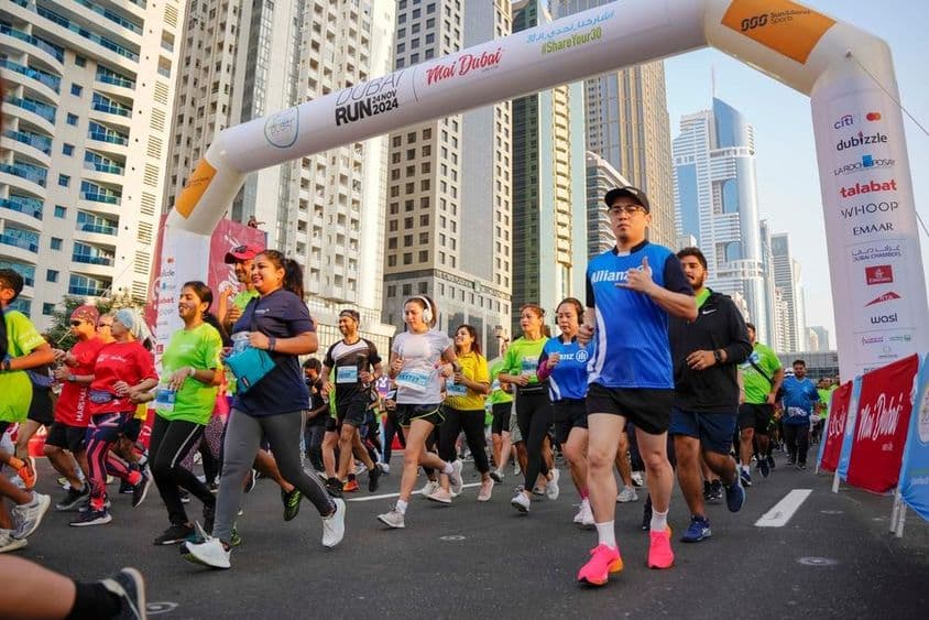 A Corrida de Dubai é o maior evento de corrida comunitária do mundo, Emirados Árabes Unidos