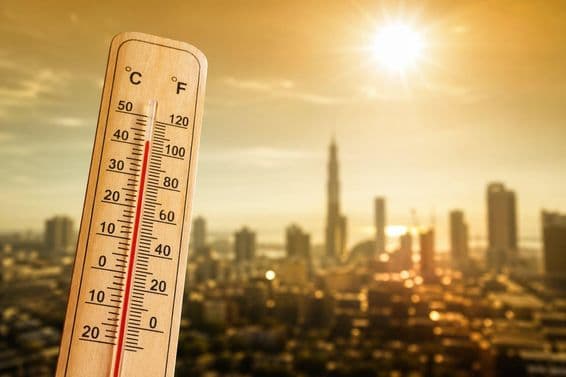 Calor escaldante na cidade