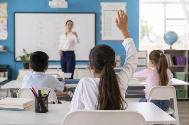 Momento moderno na sala de aula