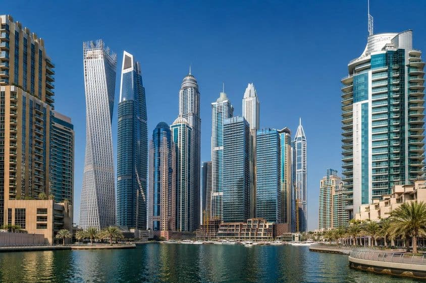 Calor em Dubai Paisagem Urbana