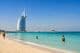 Praia de Dubai no domingo
