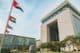 Área do portão do DIFC em Dubai, Emirados Árabes Unidos