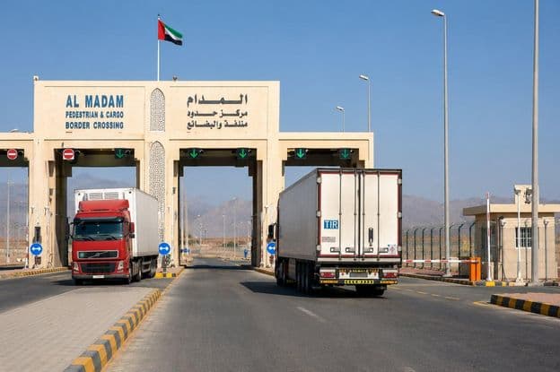 Tráfego de Cargas Omanis em Sharjah