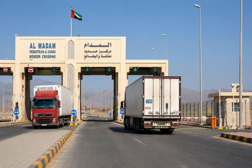 Tráfego de Cargas Omanis em Sharjah