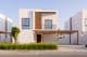 Casas modernas e casas geminadas.