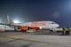 Um avião da Air India Express pronto para decolagem