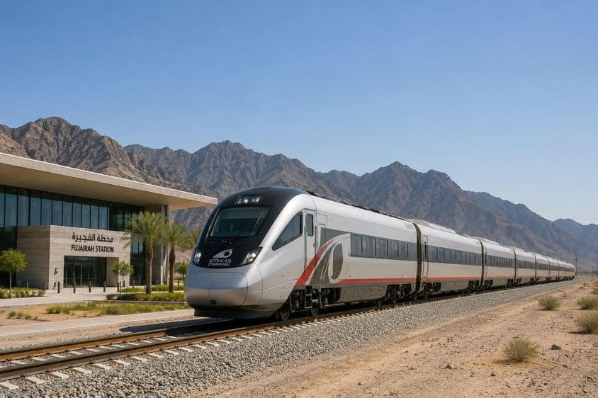 Etihad Rail parte em uma jornada