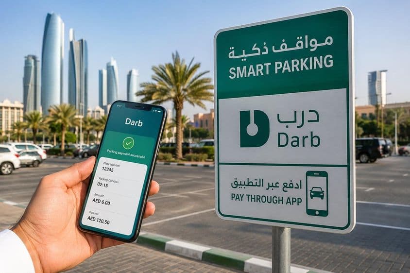 Estacionamento inteligente na cidade de Abu Dhabi