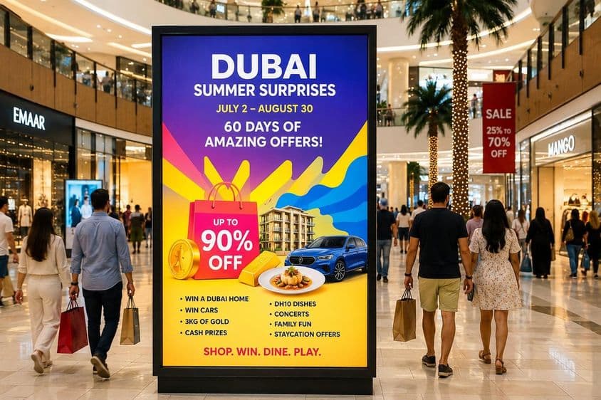 Experiência de compras de verão em Dubai