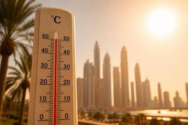 Início do Pico de Calor no Verão em Dubai