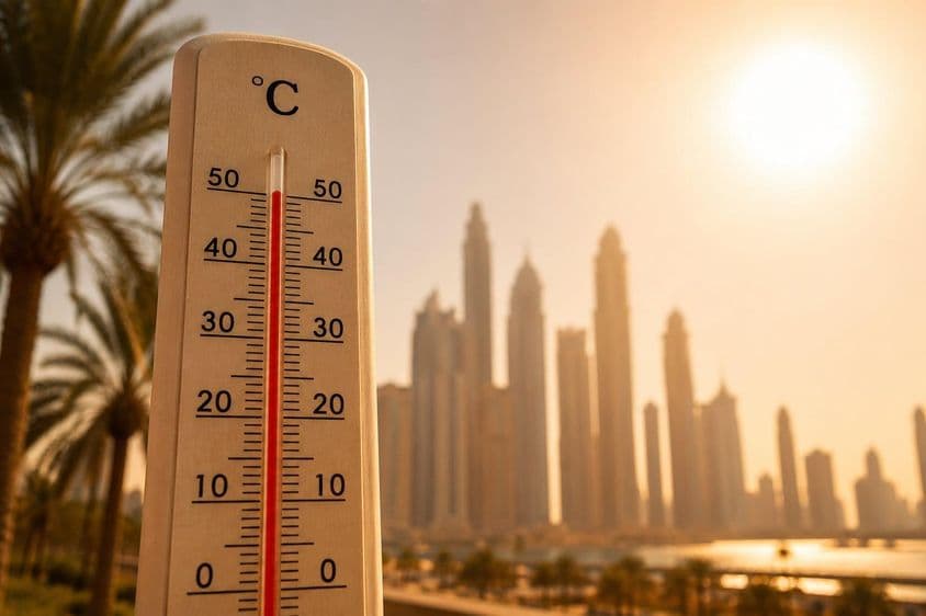 Início do Pico de Calor no Verão em Dubai